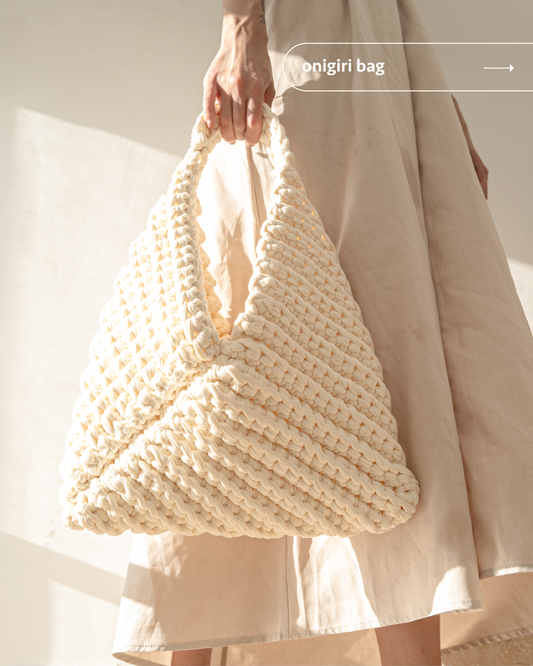 All-in-one Crochet Kit No.06 | Onigiri Bag