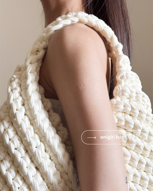 All-in-one Crochet Kit No.06 | Onigiri Bag