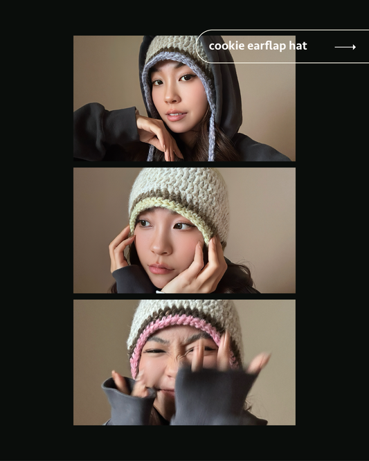 All-in-one DIY Kit No.1 | Cookies Earflap Hat