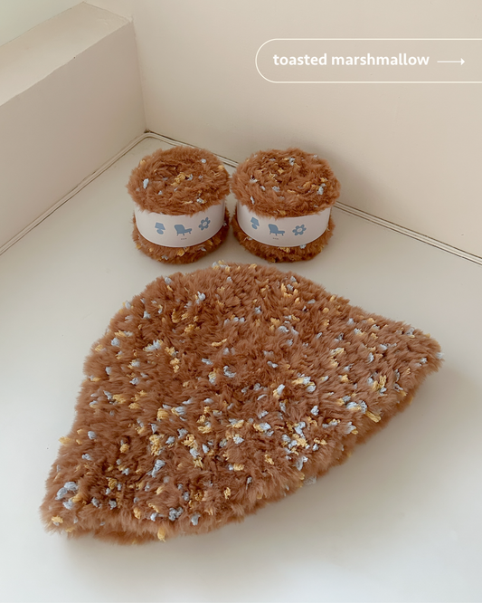All-in-one DIY Kit No.2 | Toasted Marshmallow Bucket Hat